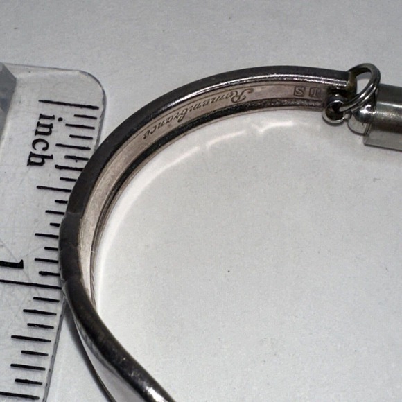 Flatware Remembrance Bracelet Magnet Clasp Rogers Silverplate Flower 7" - Picture 9 of 9